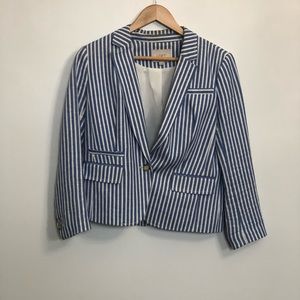 Cornflower Blue Striped Blazer